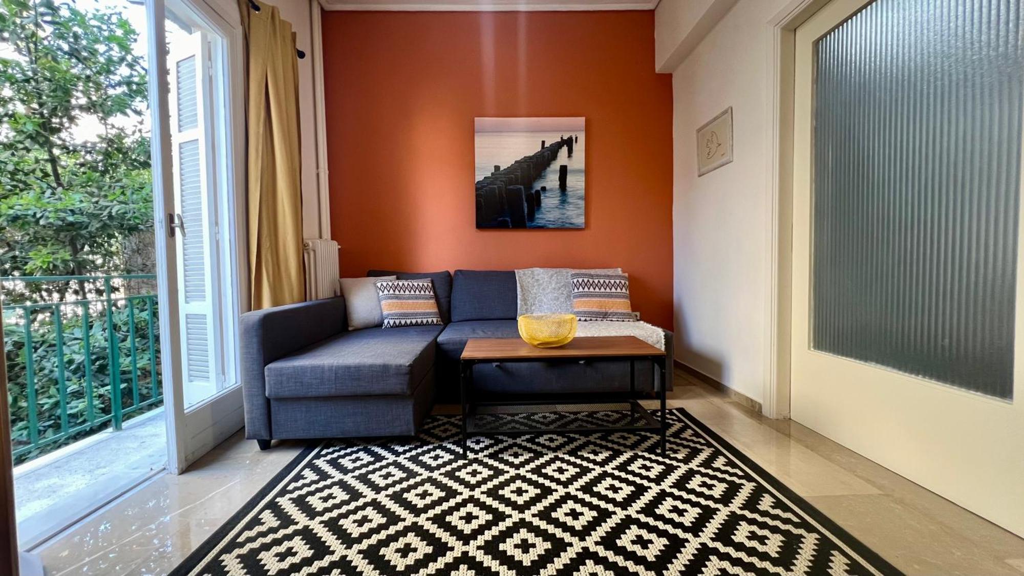 Modern & Cozy 51Sqm Apt In Thisseio Atene Esterno foto